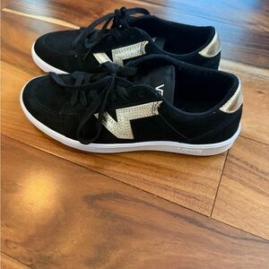 Vans Black and Gold Women's Sneakers